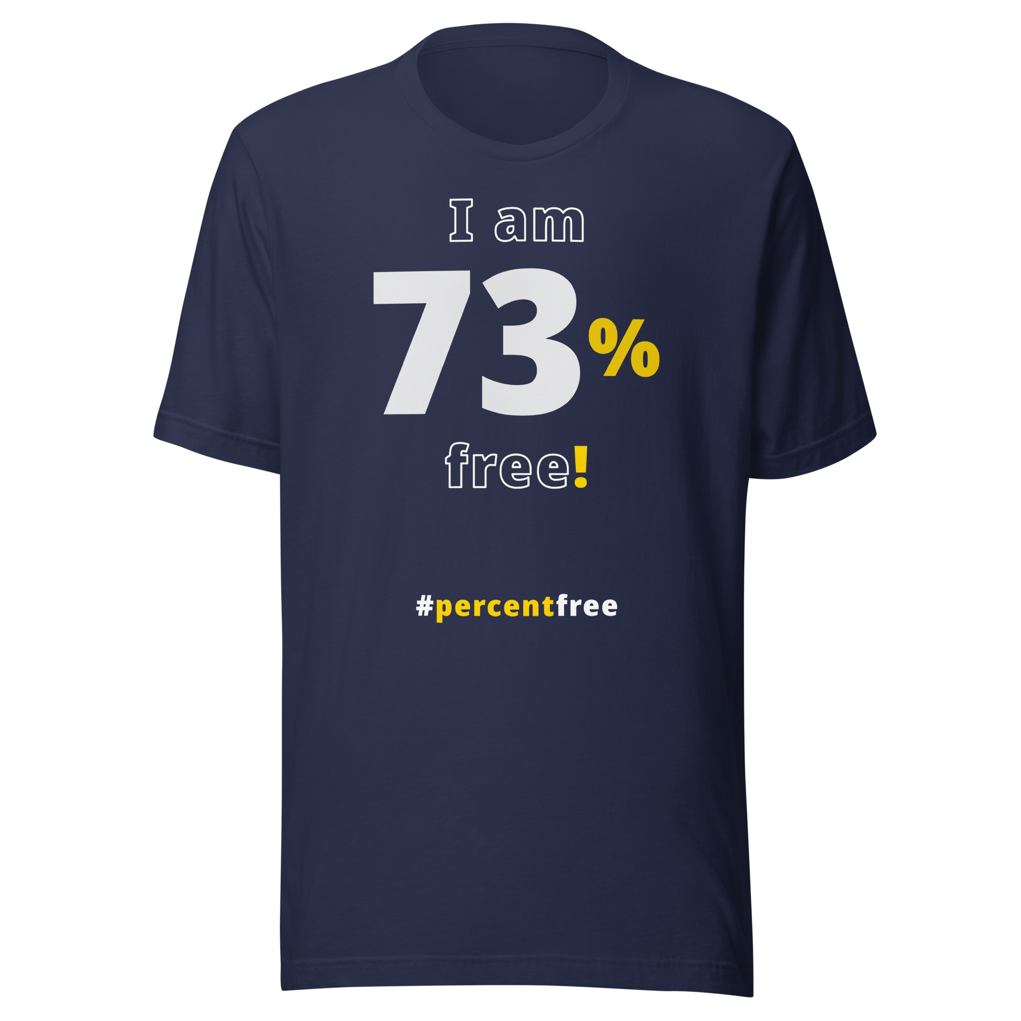 I am 73% free!