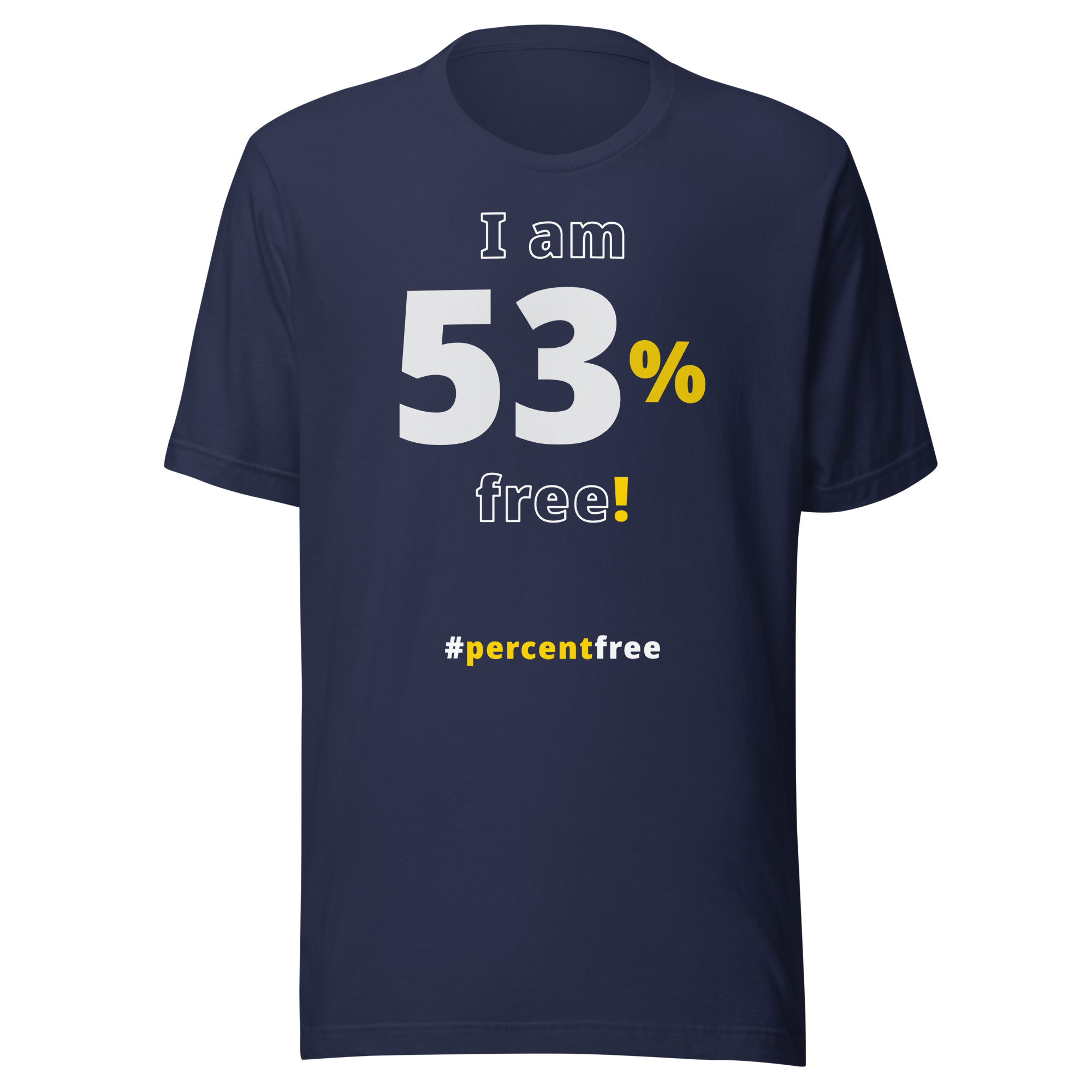 I am 53% free!