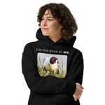 I'm the boss of me. - Sabine's gull speaking its mind - unisex oversized freedom hoodie 