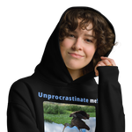 Unisex Oversized Procrastination Hoodie - Unprocrastinate me! - limpkin foraging 