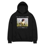 I'm the boss of me. - Sabine's gull speaking its mind - unisex oversized freedom hoodie 