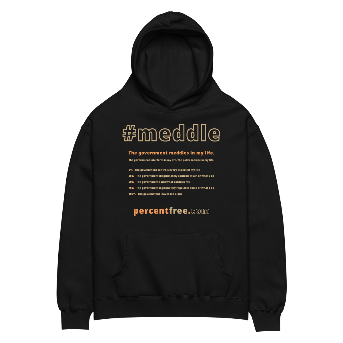 Unisex Oversized Freedom Hoodie - 