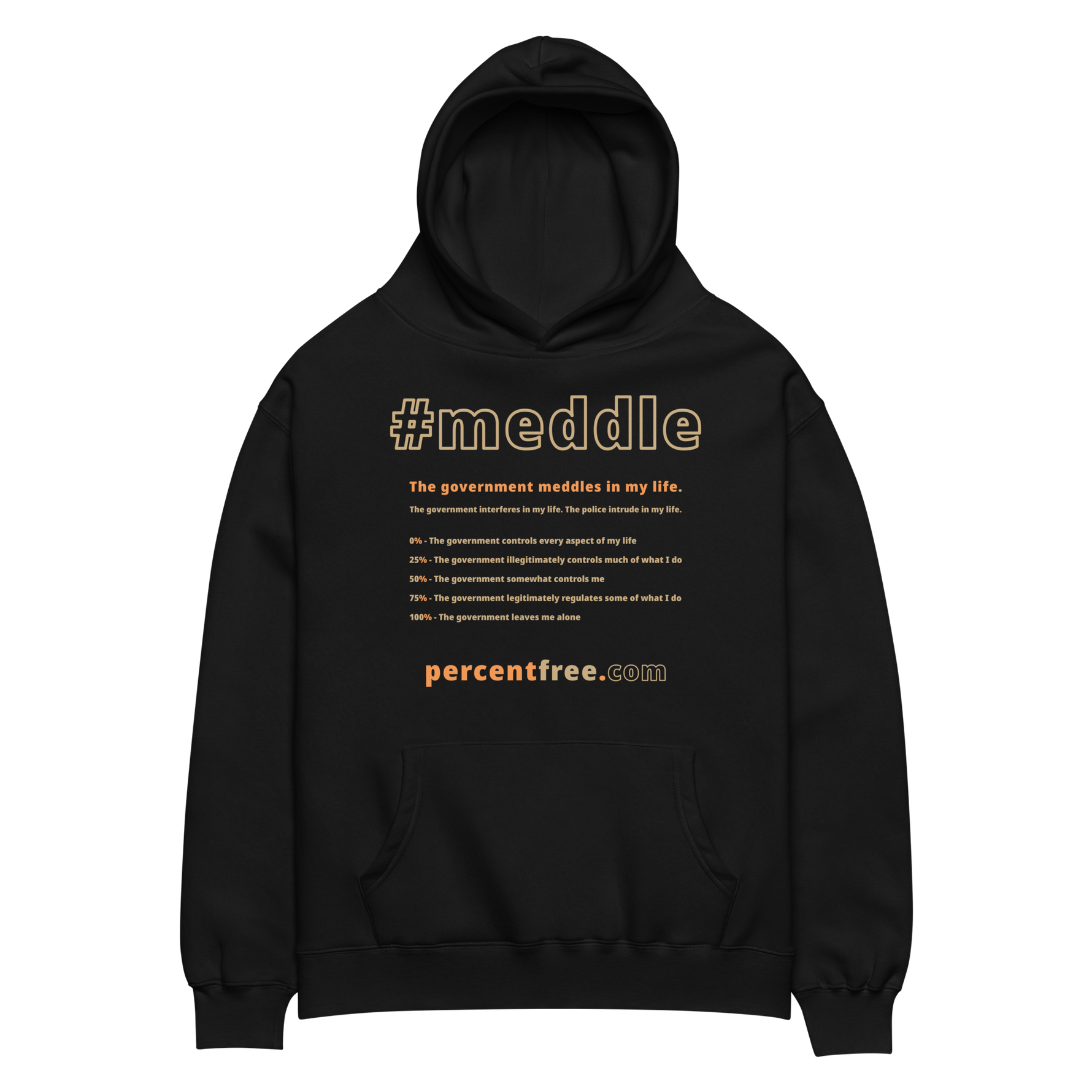 Unisex Oversized Freedom Hoodie - 