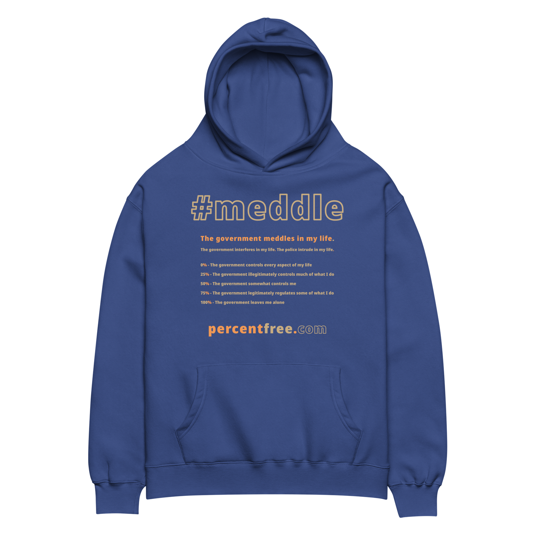 Unisex Oversized Freedom Hoodie - 