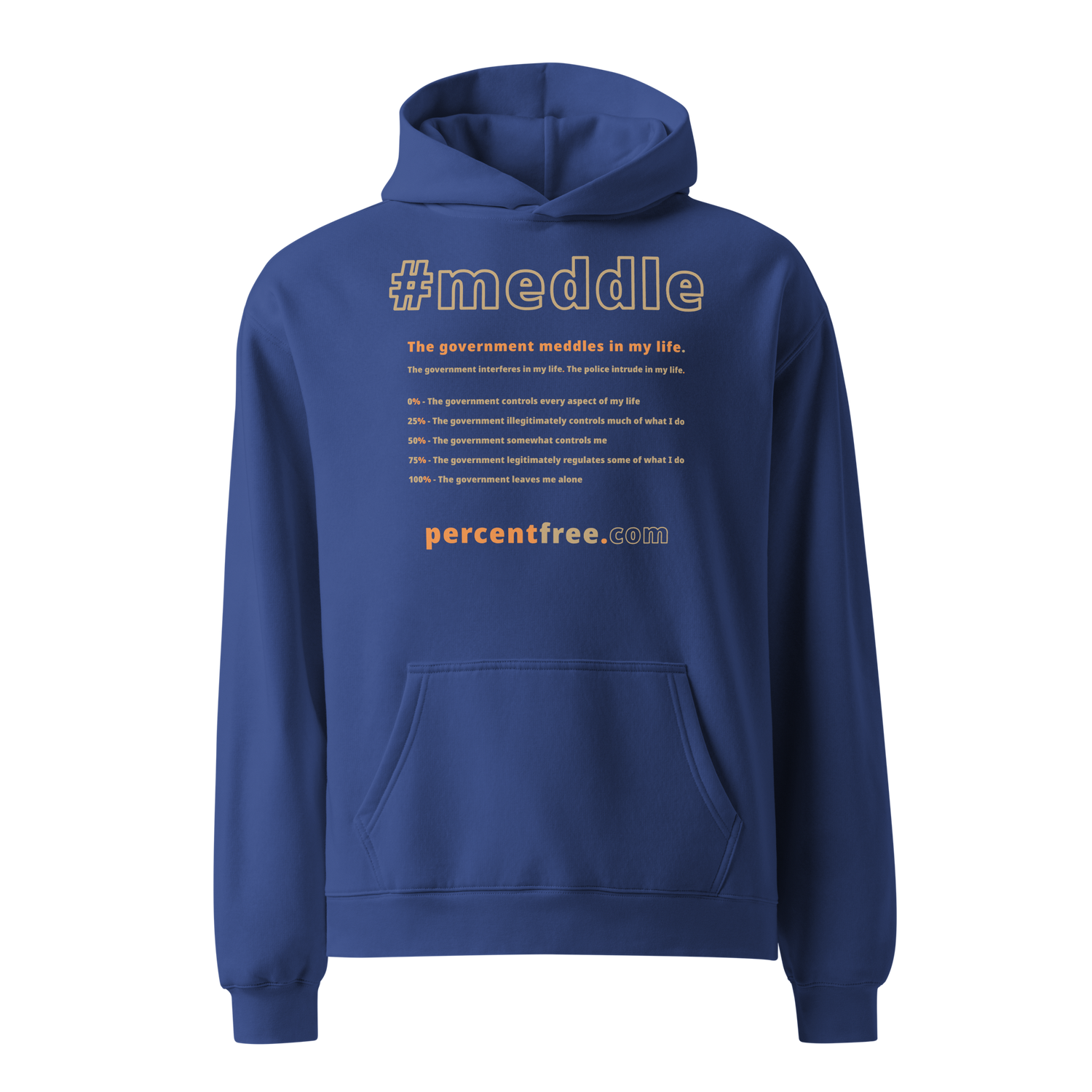 Unisex Oversized Freedom Hoodie - 