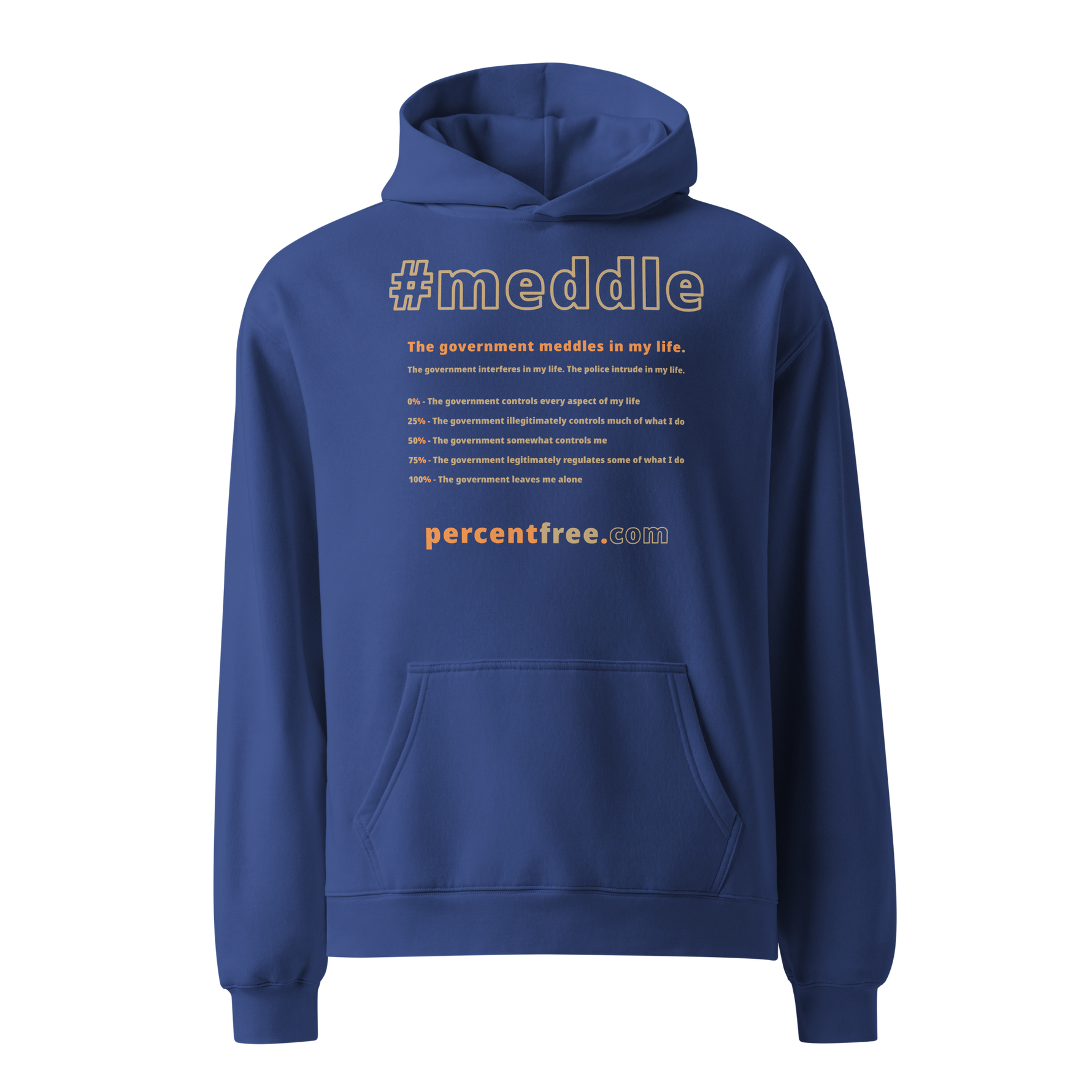 Unisex Oversized Freedom Hoodie - 