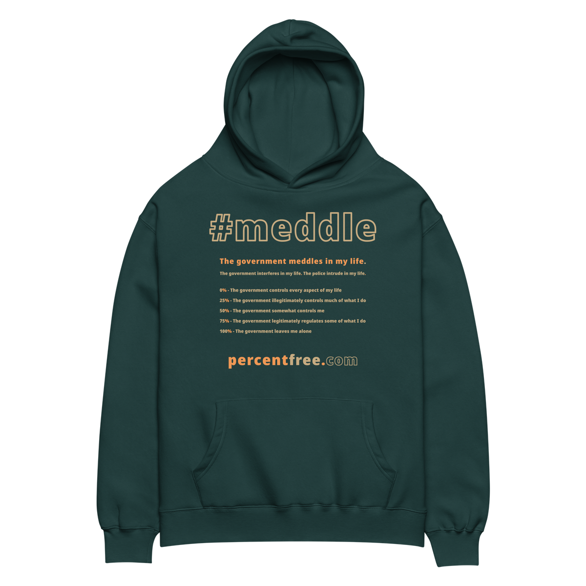 Unisex Oversized Freedom Hoodie - 