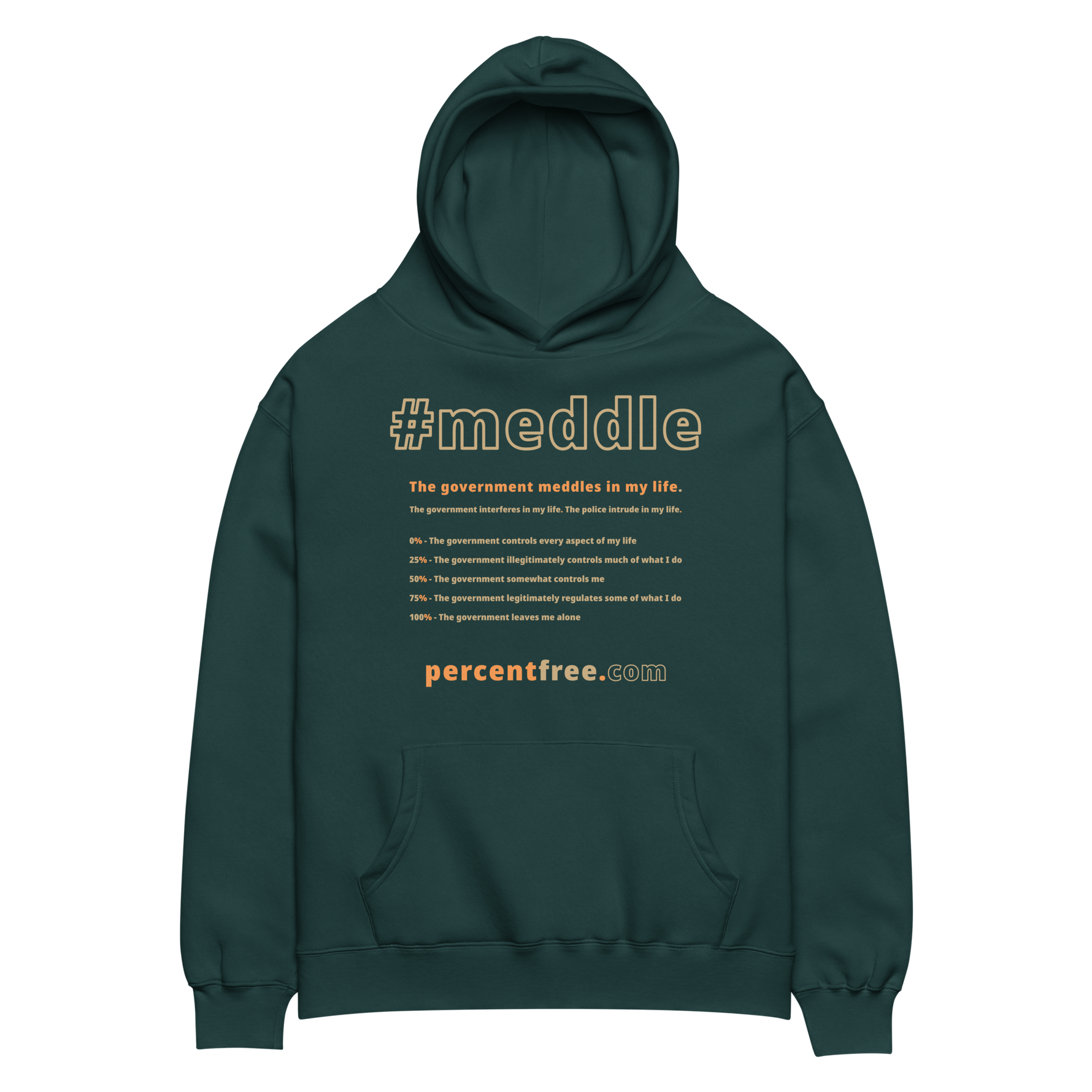 Unisex Oversized Freedom Hoodie - 