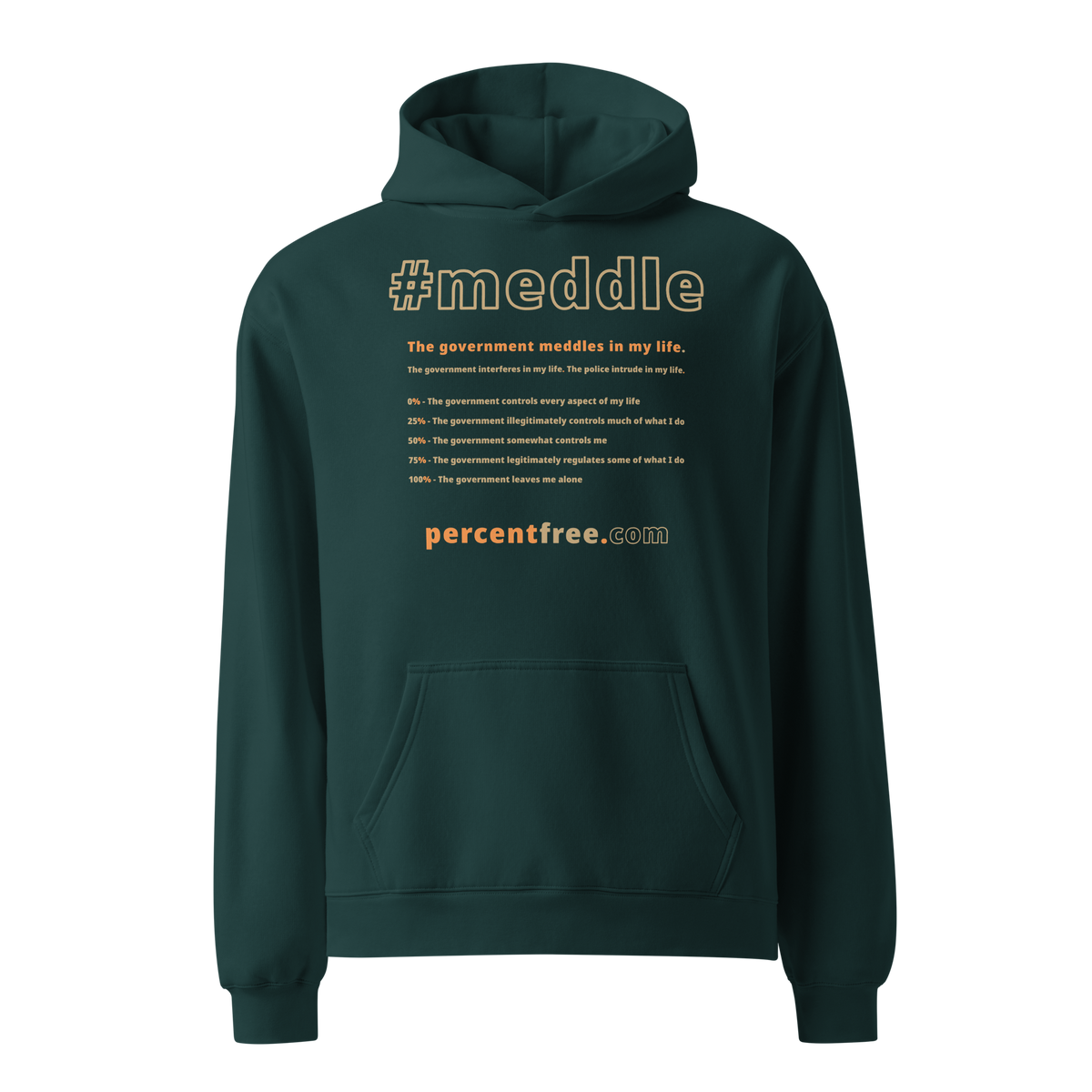 Unisex Oversized Freedom Hoodie - 