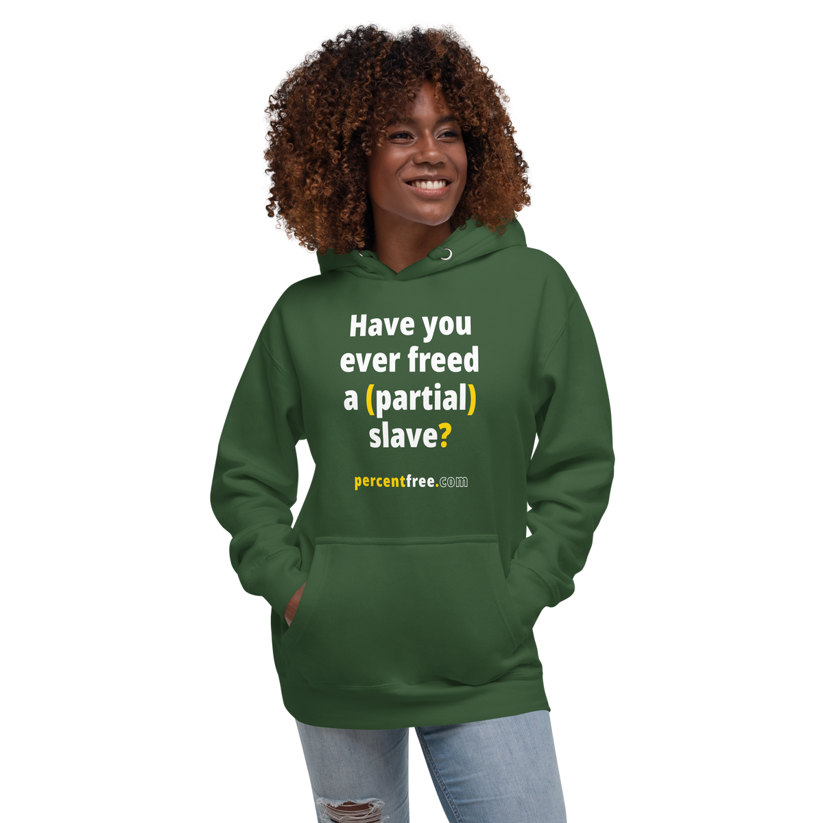 Have you ever freed a (partial) slave? - Unisex Premium Freedom Hoodie 
