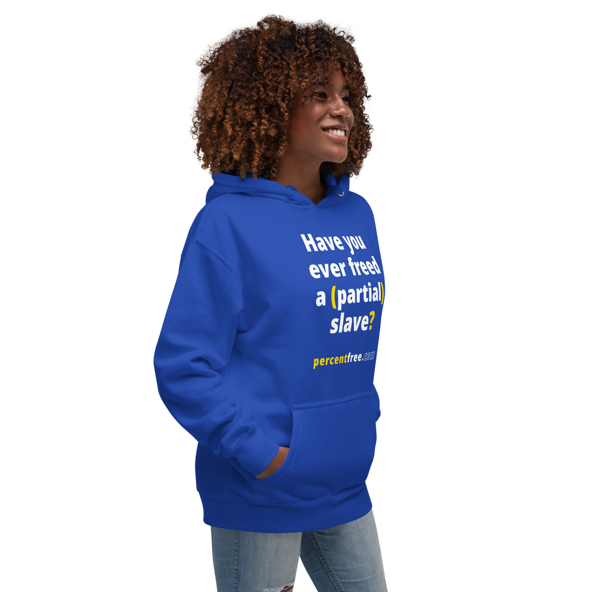 Have you ever freed a (partial) slave? - Unisex Premium Freedom Hoodie 