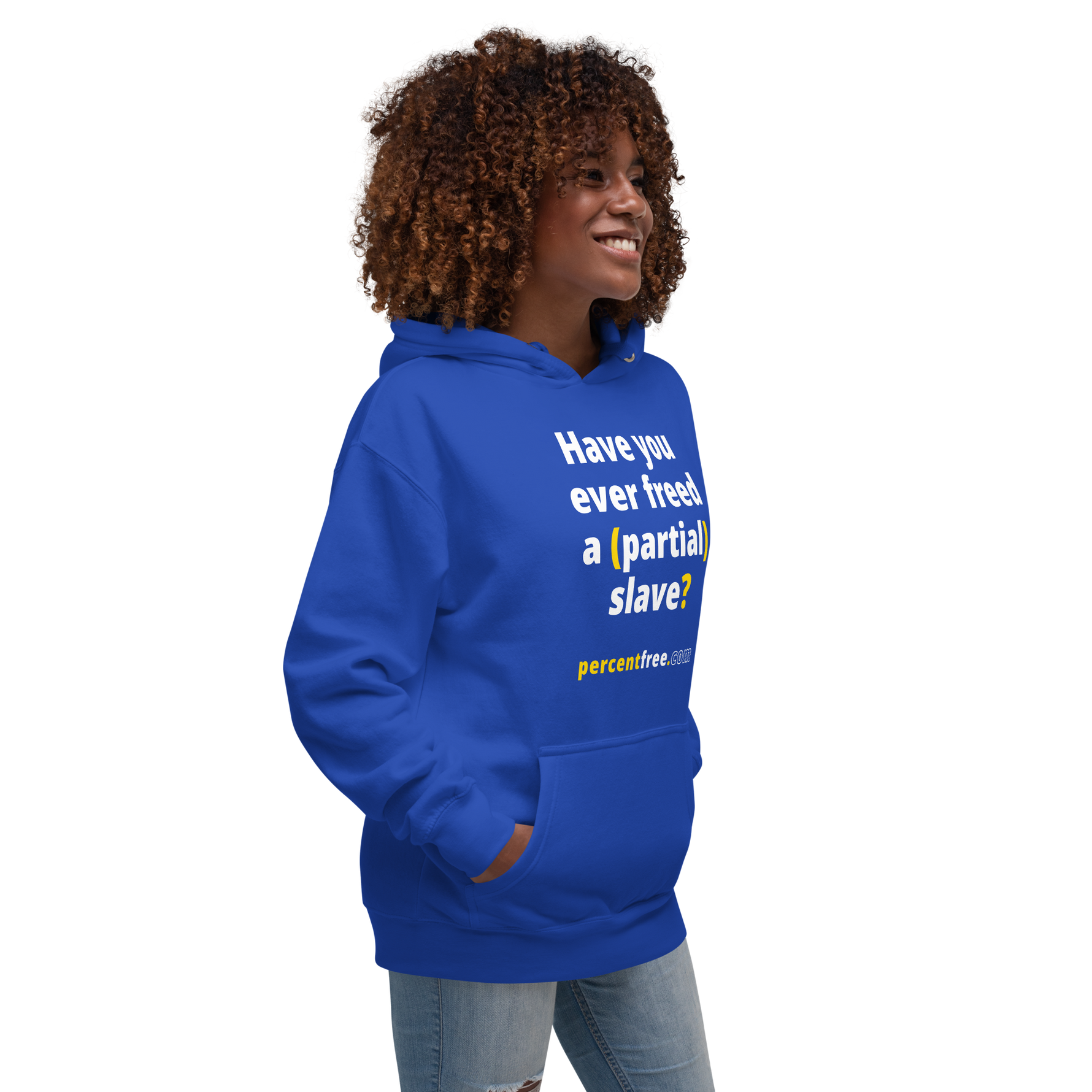 Have you ever freed a (partial) slave? - Unisex Premium Freedom Hoodie 