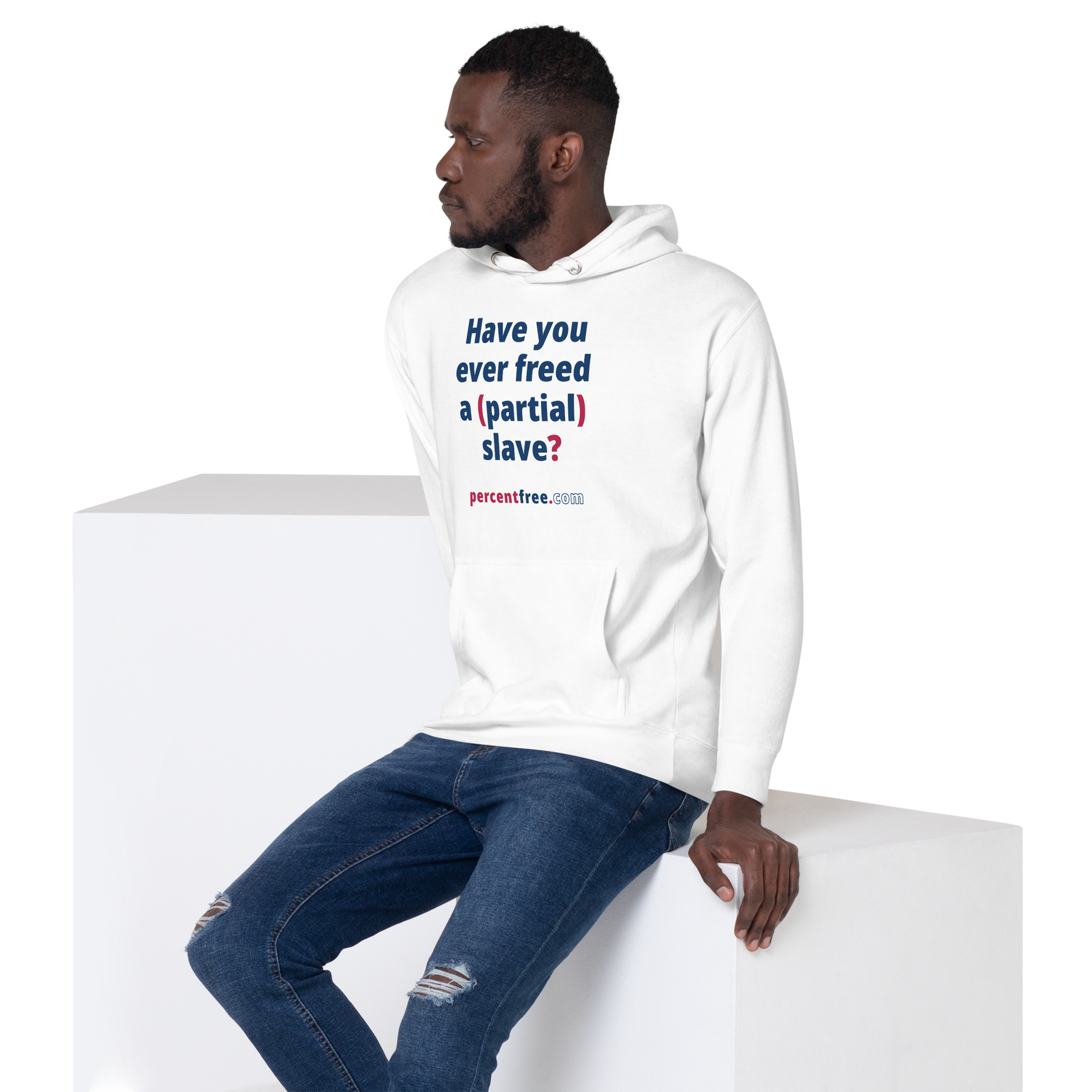 Have you ever freed a (partial) slave? - Unisex Premium Freedom Hoodie 