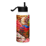 Nourish me! - gummy bears - Stainless Steel Freedom Water Bottle with a Straw Lid