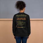 Unisex Front-and-Back Politics Sweatshirt - 