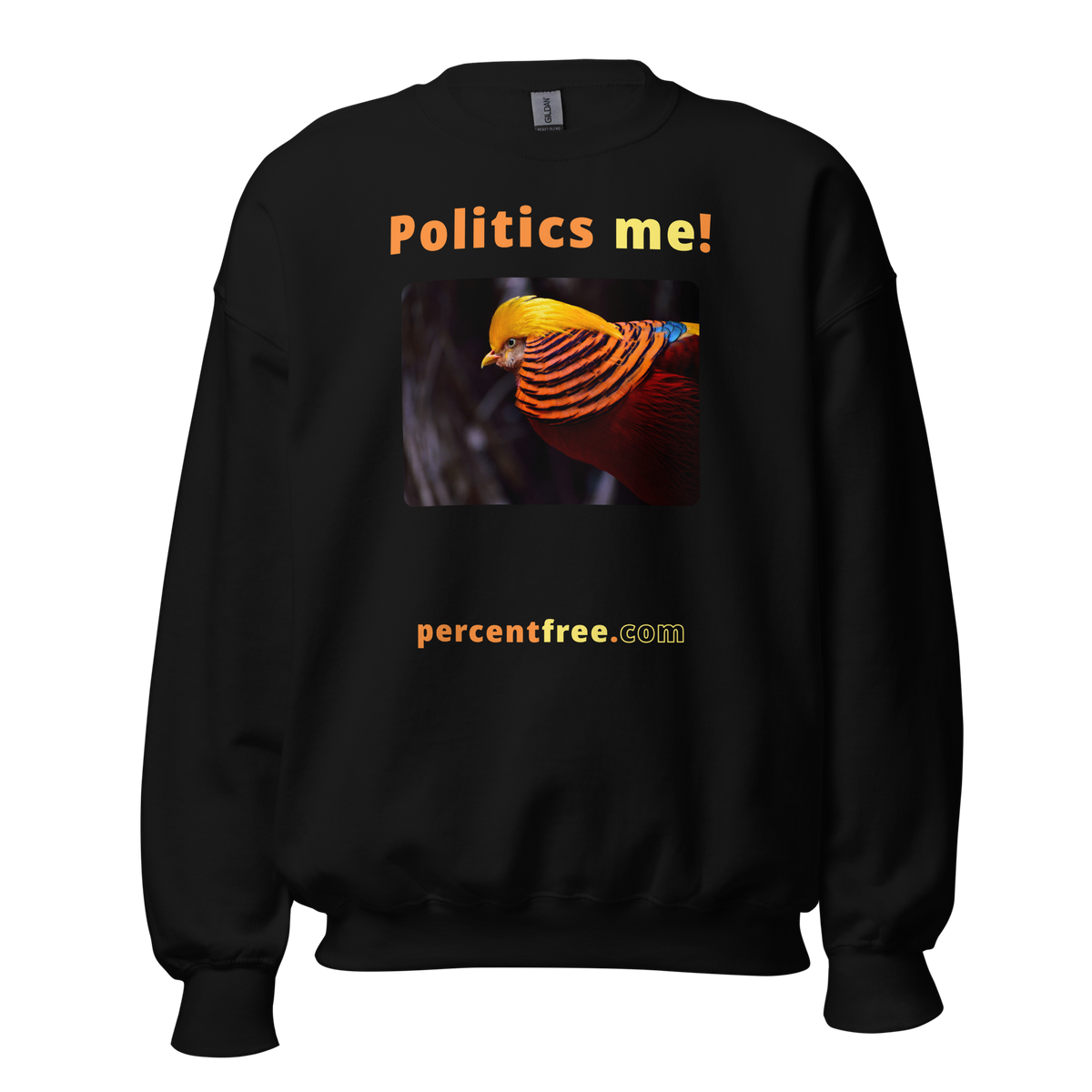 Unisex Front-and-Back Politics Sweatshirt - Politics me! - golden pheasant 