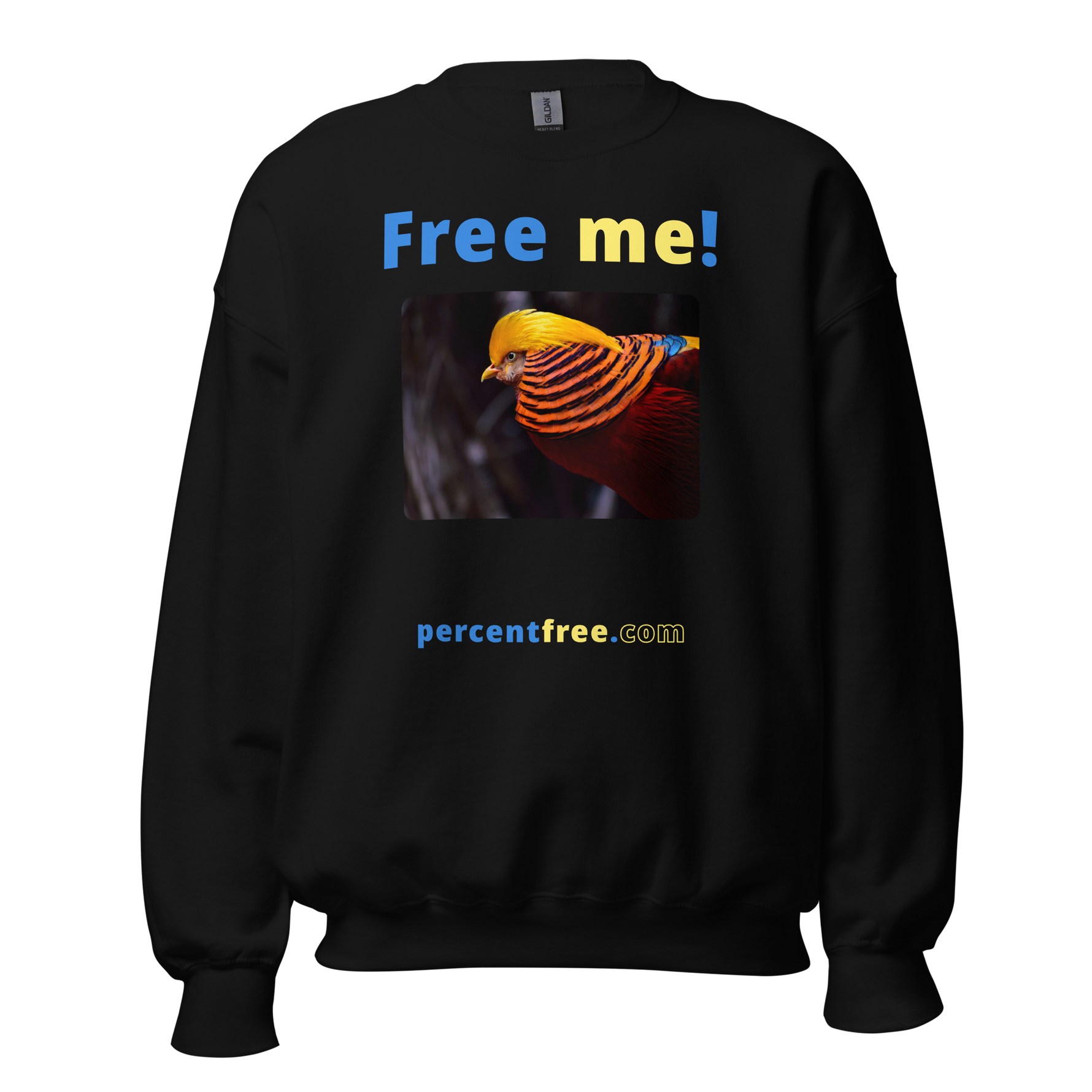 Free me! - golden pheasant - Unisex Freedom Sweatshirt 