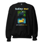 Unisex Today Sweatshirt - Today me! - cassowary - rubber ducky pool float 