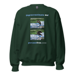Unisex Procrastination Sweatshirt - Unprocrastinate me! - limpkin preening - limpkin foraging 