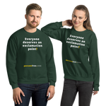 Everyone deserves an exclamation point! - Unisex Freedom Sweatshirt 
