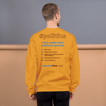 Unisex Front-and-Back Politics Sweatshirt - 