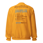 Unisex Front-and-Back Politics Sweatshirt - 
