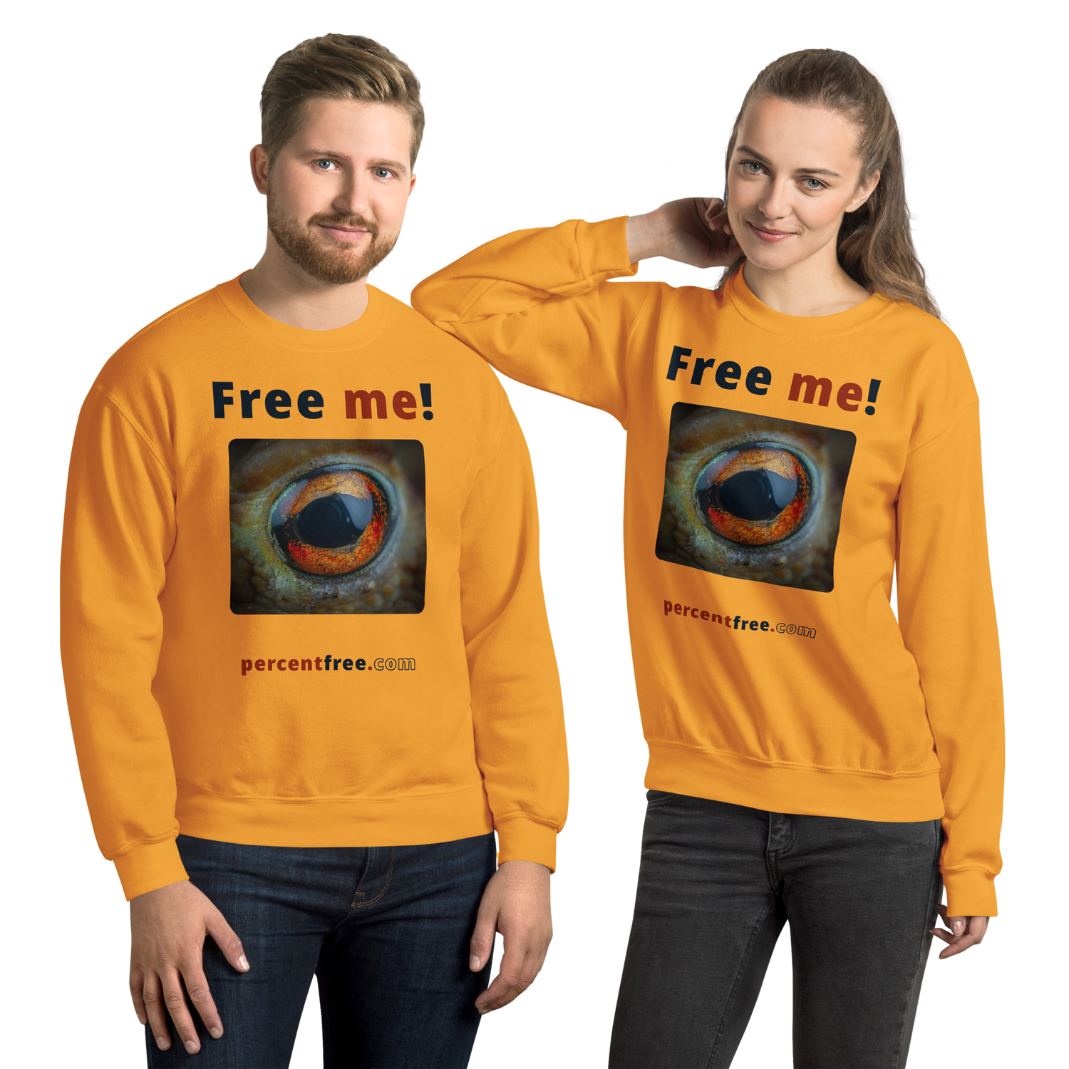 Free me! - frog eye- Unisex Freedom Sweatshirt 
