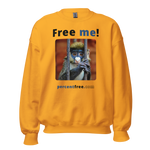Free me! - red-tailed monkey in a cage - Unisex Freedom Sweatshirt 