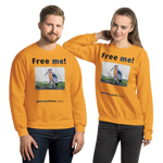 Free me! - marabou stork - Unisex Freedom Sweatshirt 