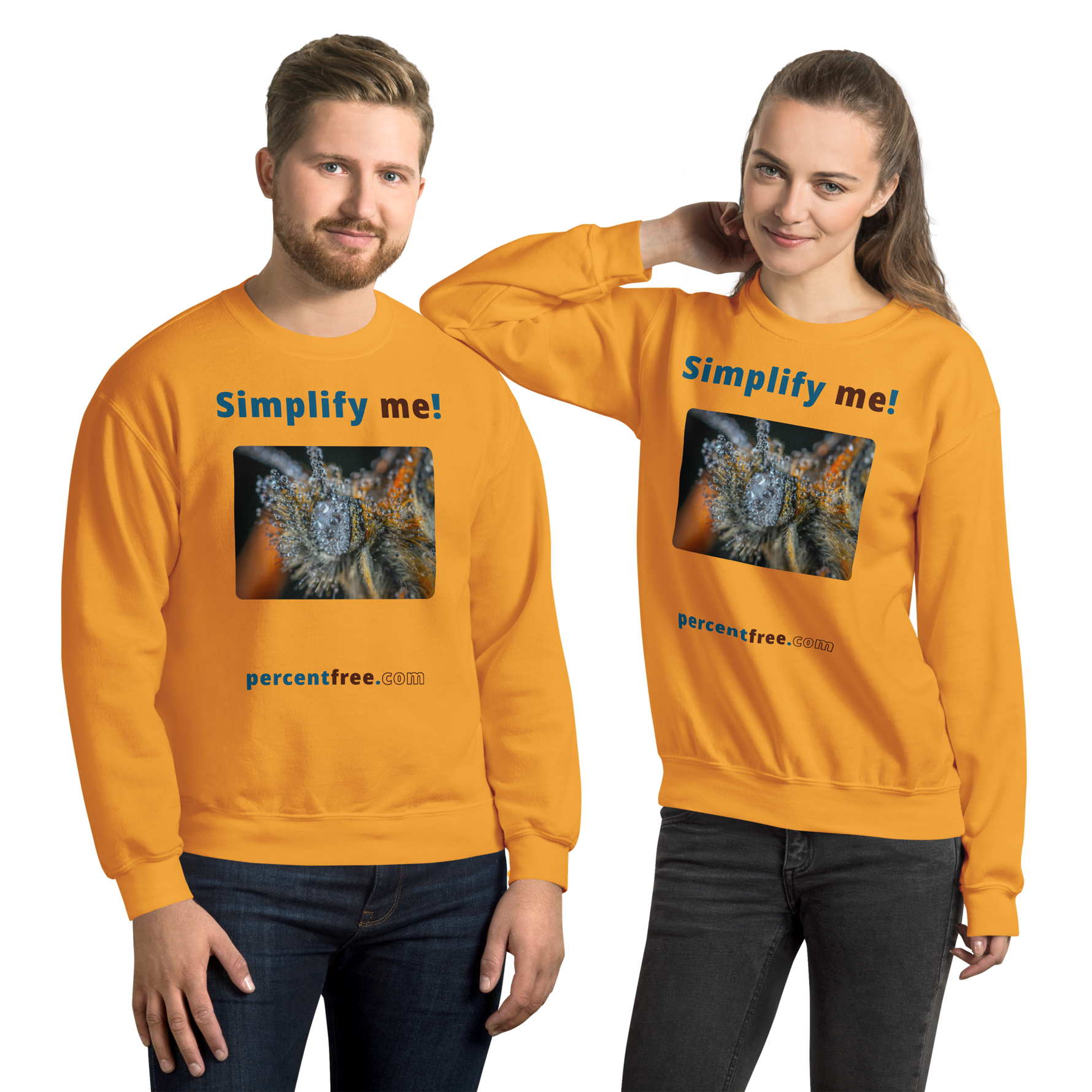 Simplify me! - insect covered with dew - Unisex Simple Sweatshirt 