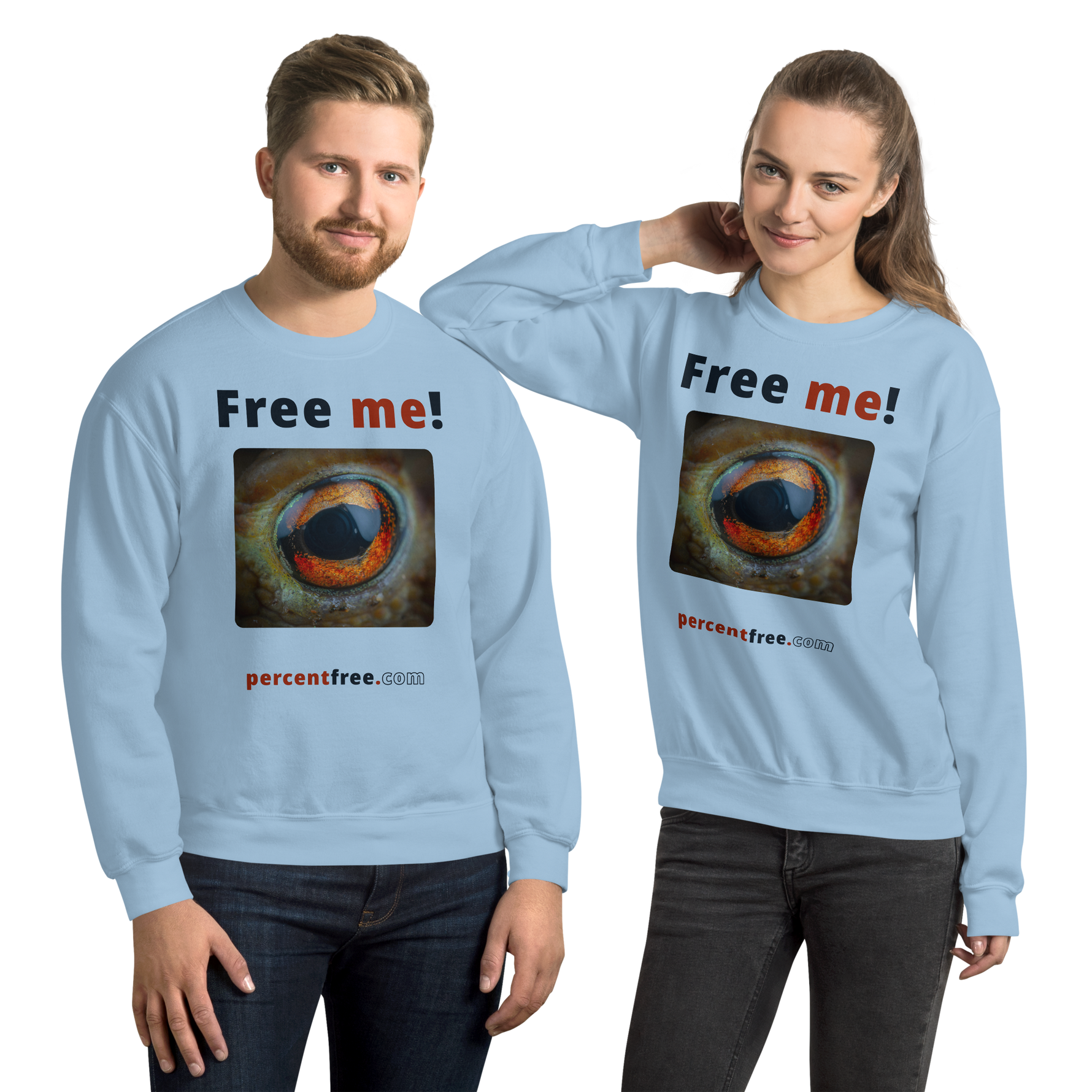 Free me! - frog eye- Unisex Freedom Sweatshirt 