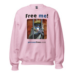 Free me! - red-tailed monkey in a cage - Unisex Freedom Sweatshirt 