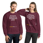 Everyone deserves an exclamation point! - Unisex Freedom Sweatshirt 