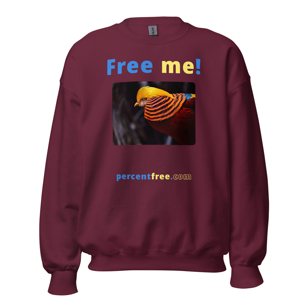 Free me! - golden pheasant - Unisex Freedom Sweatshirt 
