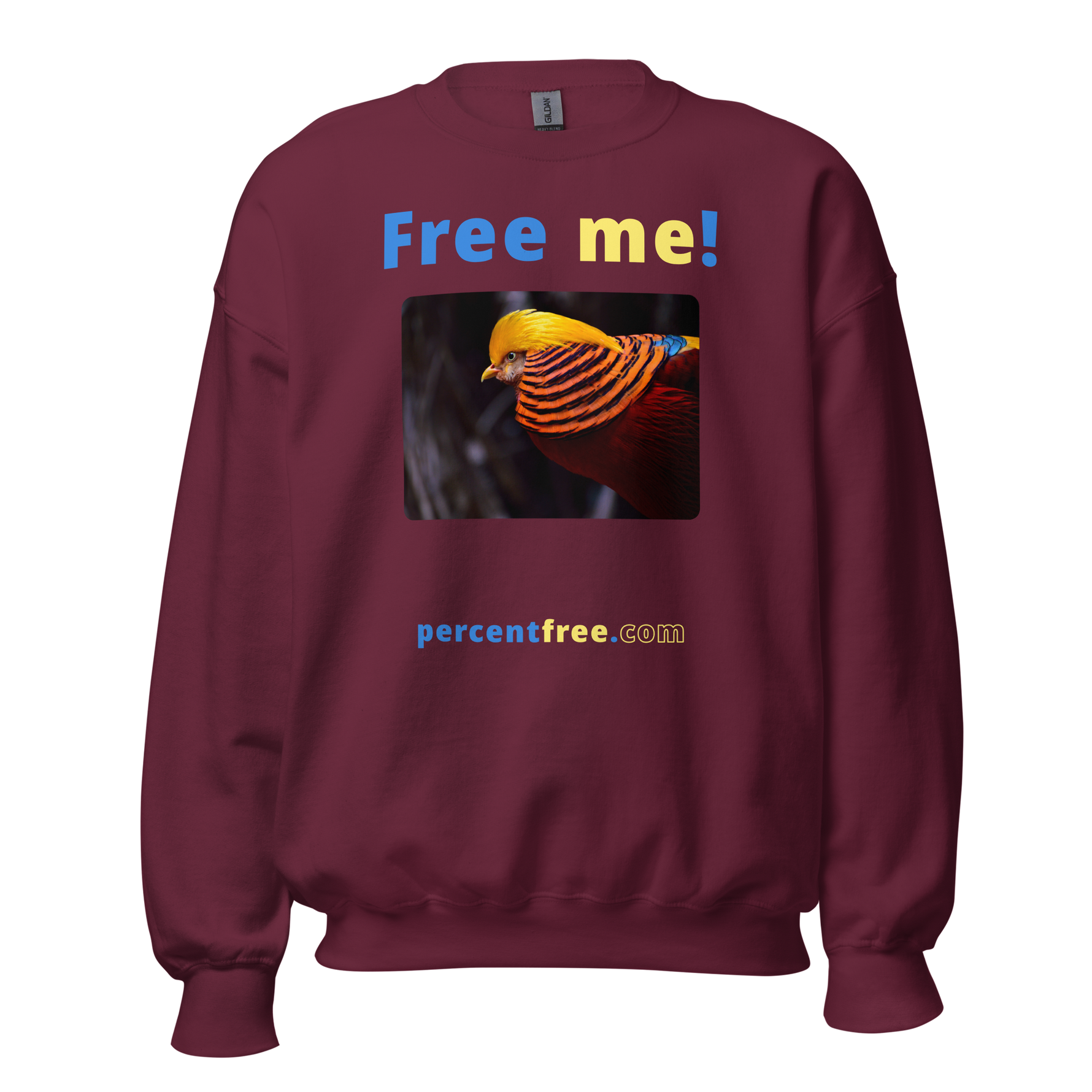 Free me! - golden pheasant - Unisex Freedom Sweatshirt 