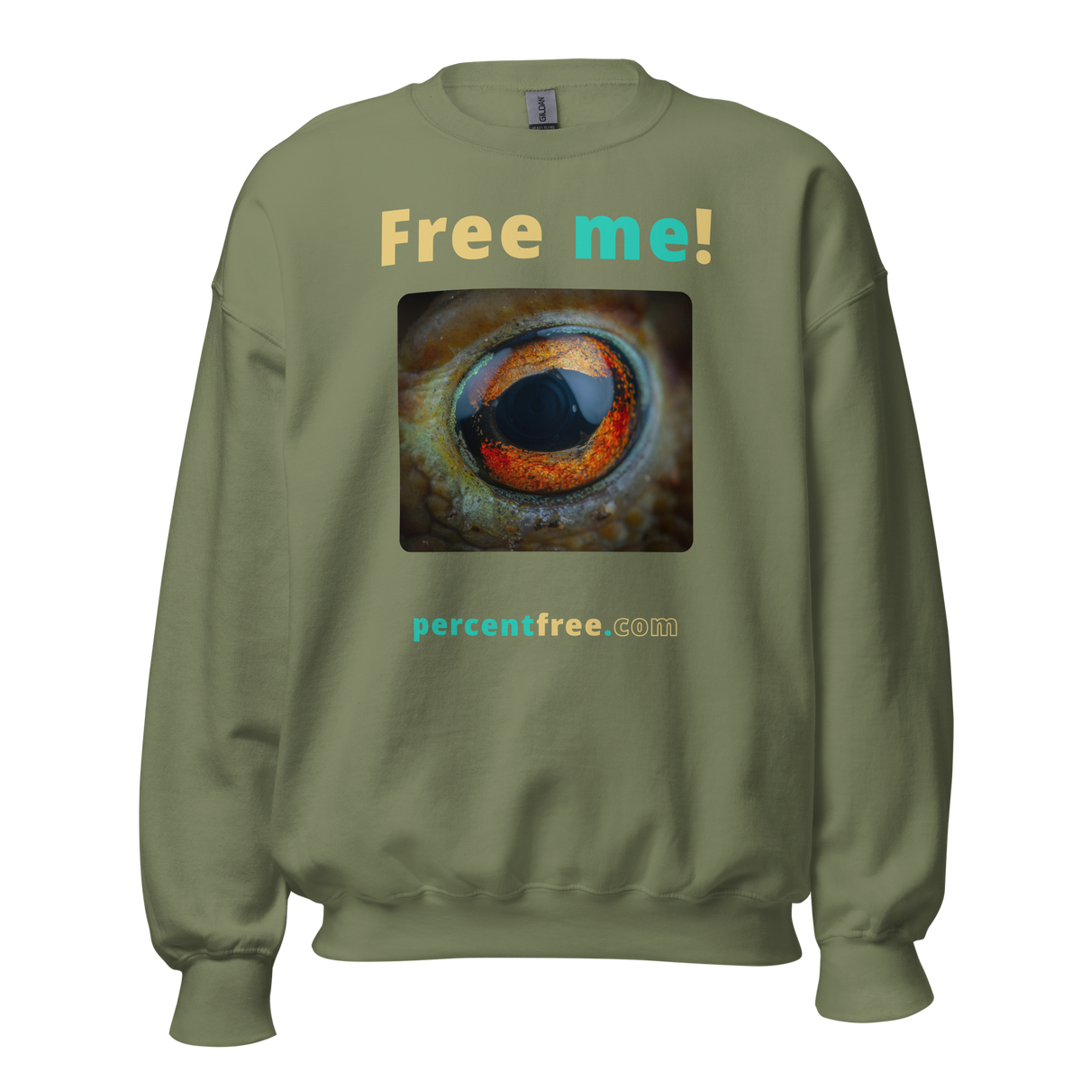 Free me! - frog eye- Unisex Freedom Sweatshirt 