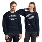 Everyone deserves an exclamation point! - Unisex Freedom Sweatshirt 