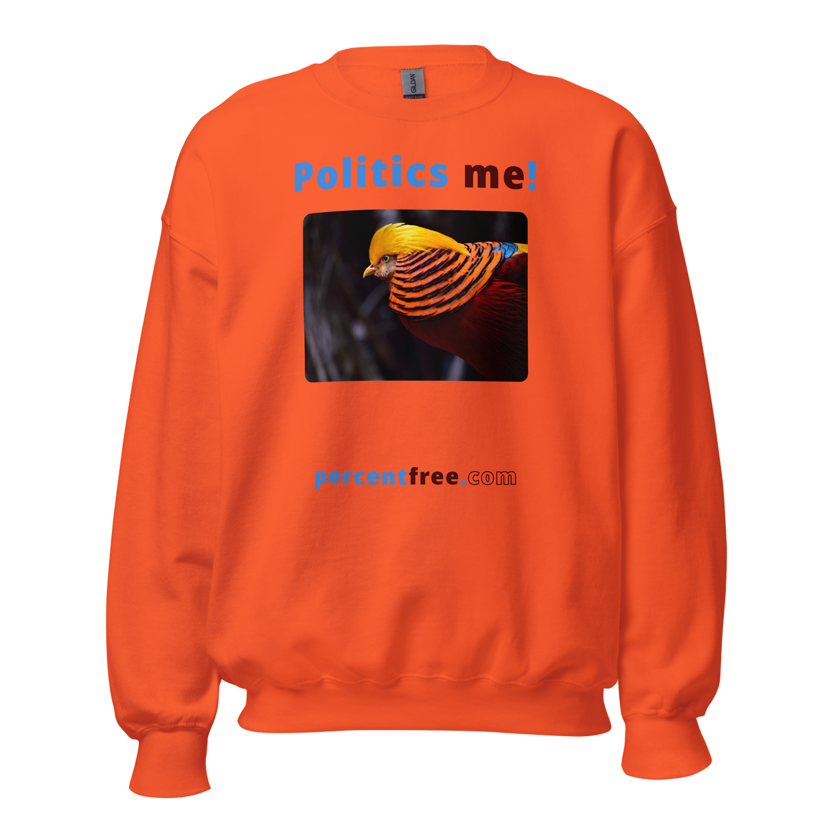 Unisex Front-and-Back Politics Sweatshirt - Politics me! - golden pheasant 