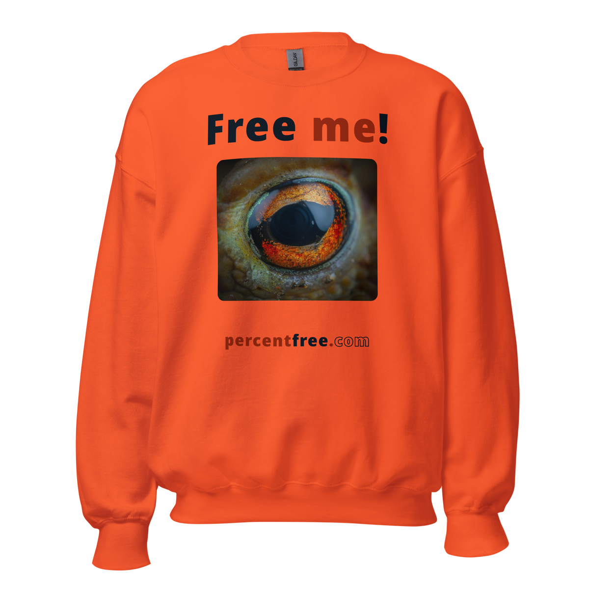 Free me! - frog eye- Unisex Freedom Sweatshirt 