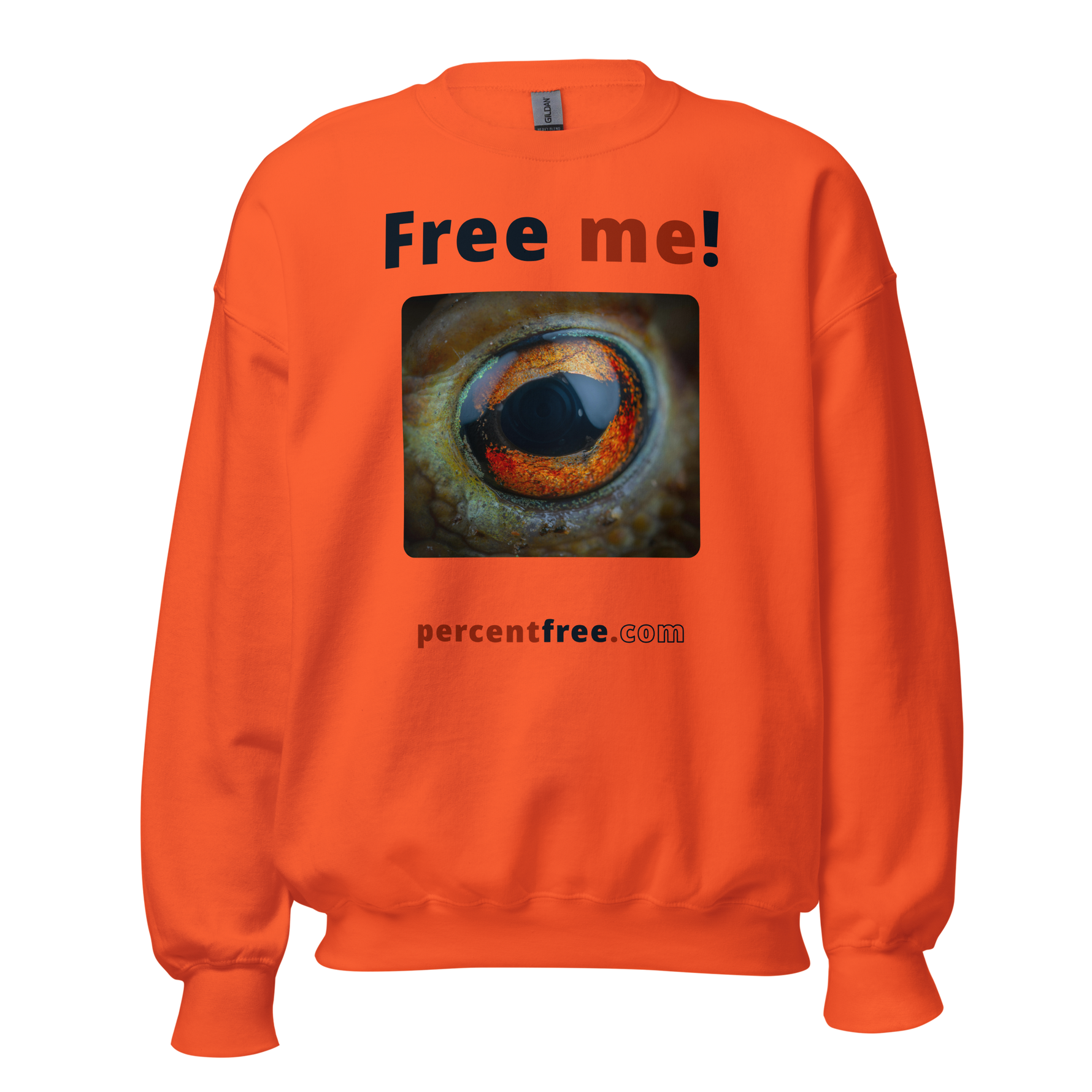Free me! - frog eye- Unisex Freedom Sweatshirt 