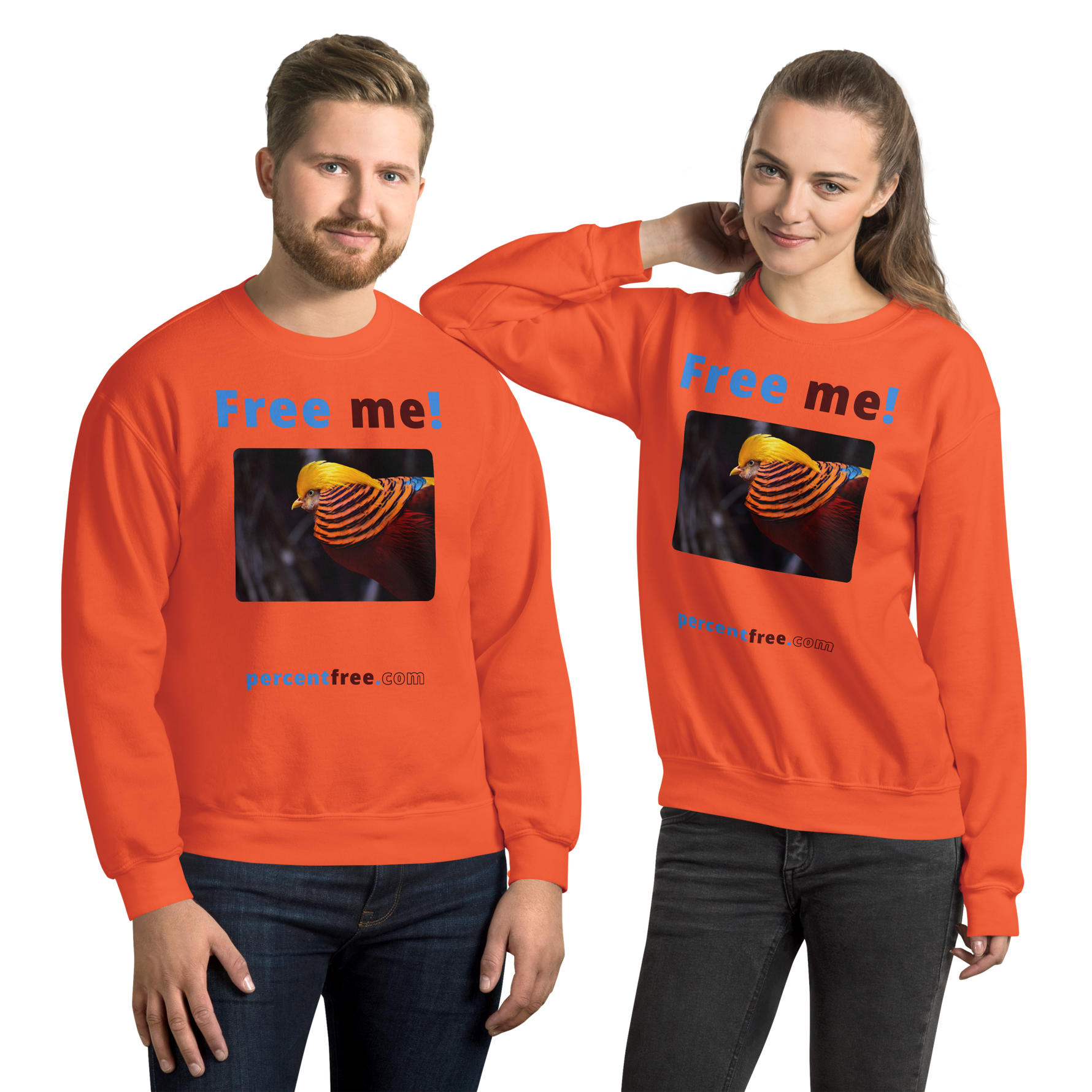 Free me! - golden pheasant - Unisex Freedom Sweatshirt 