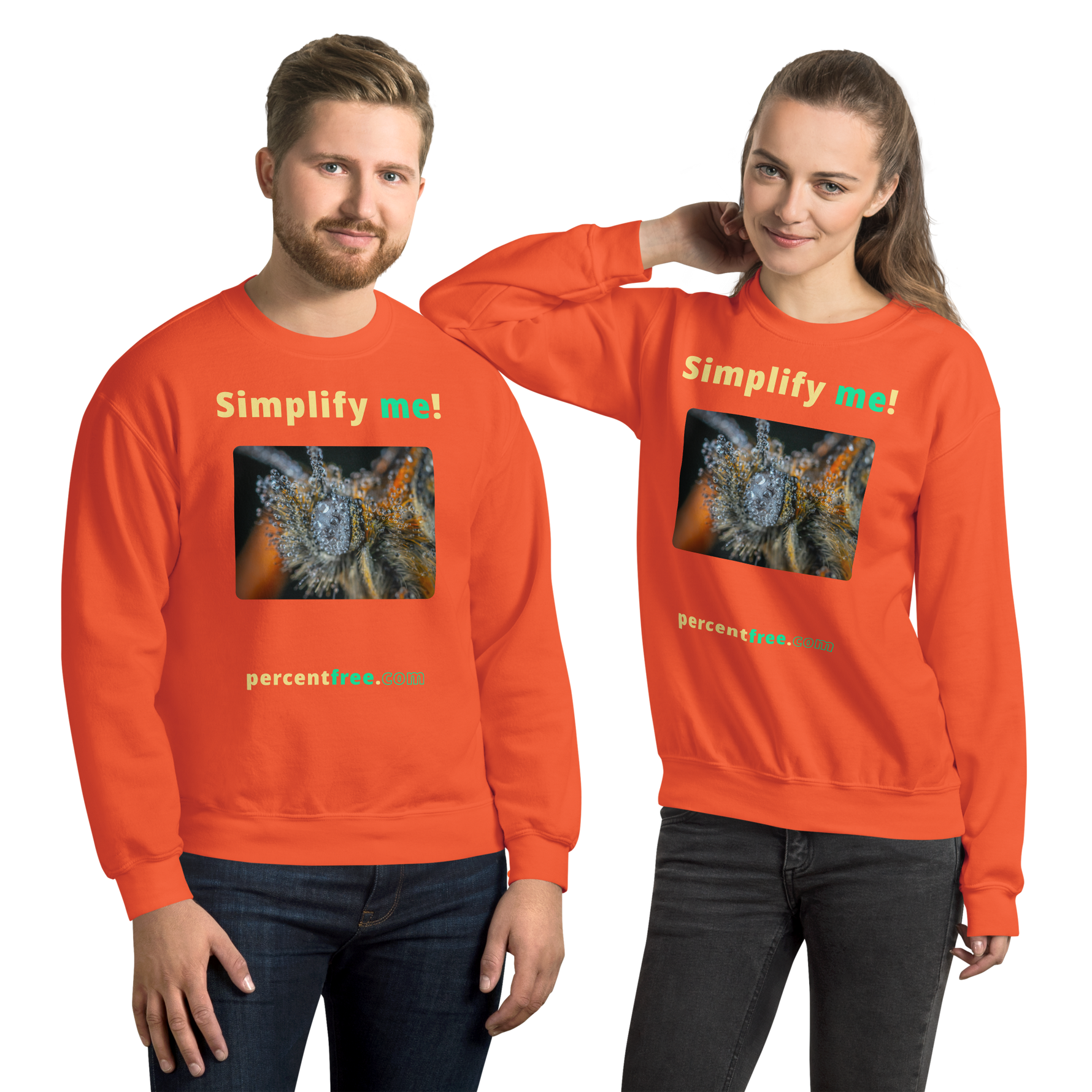 Simplify me! - insect covered with dew - Unisex Simple Sweatshirt 
