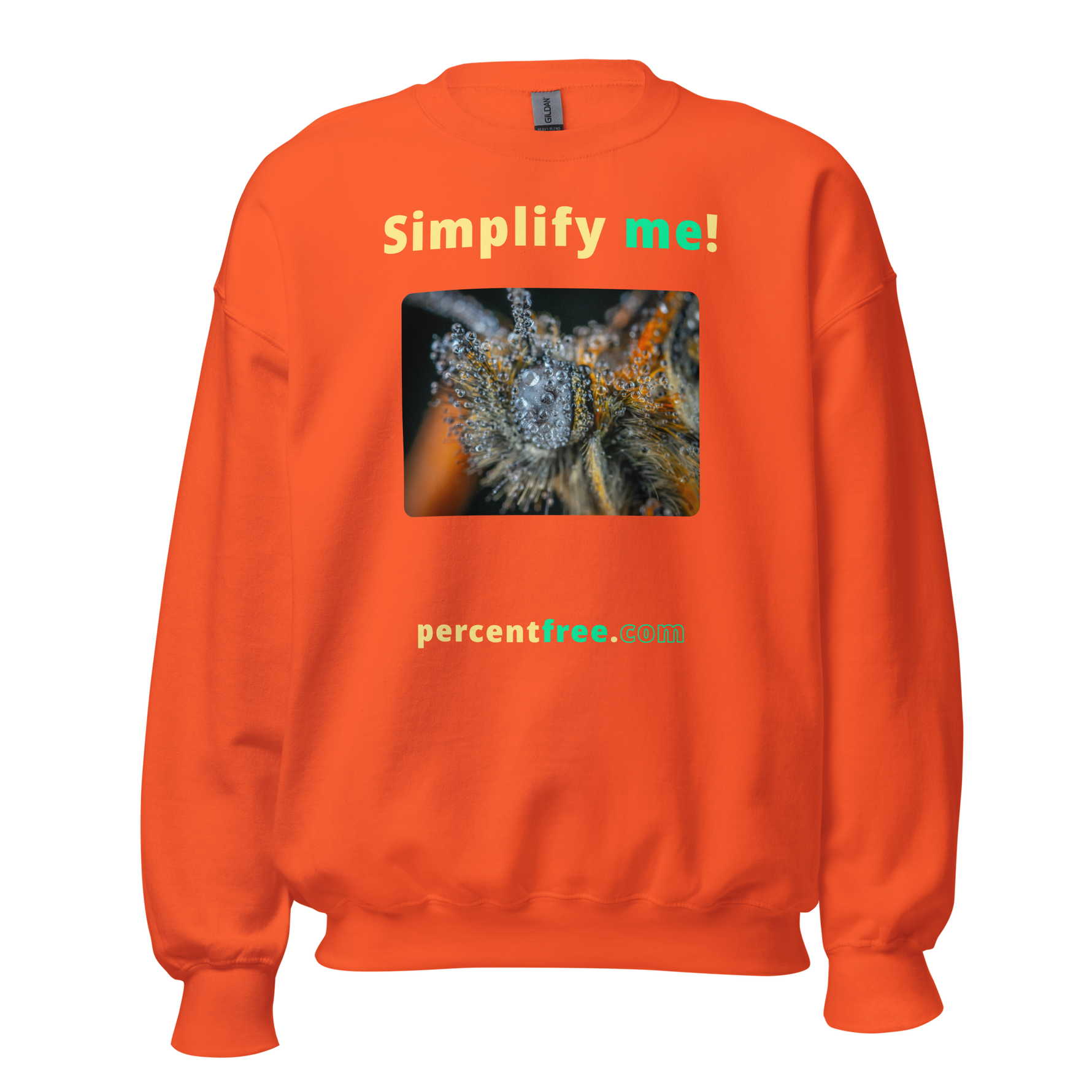 Simplify me! - insect covered with dew - Unisex Simple Sweatshirt 