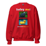 Unisex Today Sweatshirt - Today me! - cassowary - rubber ducky pool float 