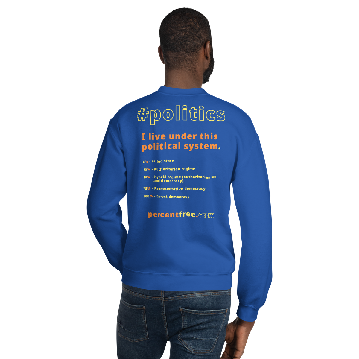 Unisex Front-and-Back Politics Sweatshirt - 