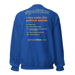 Unisex Front-and-Back Politics Sweatshirt - 