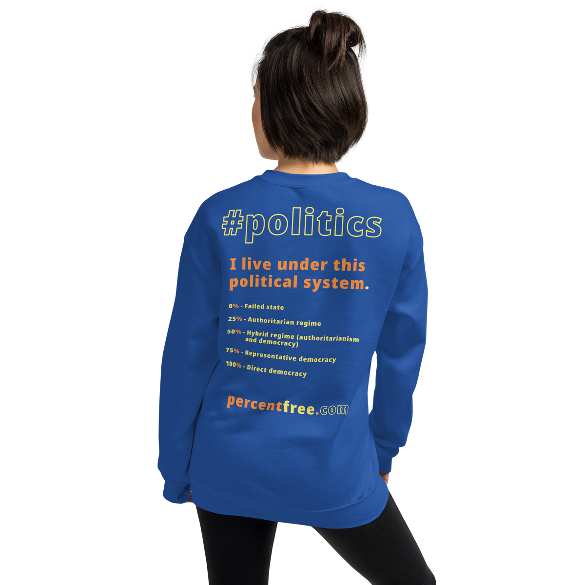 Unisex Front-and-Back Politics Sweatshirt - 