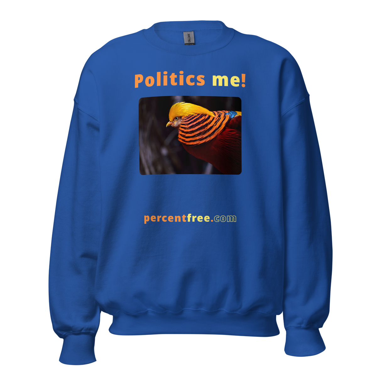 Unisex Front-and-Back Politics Sweatshirt - Politics me! - golden pheasant 
