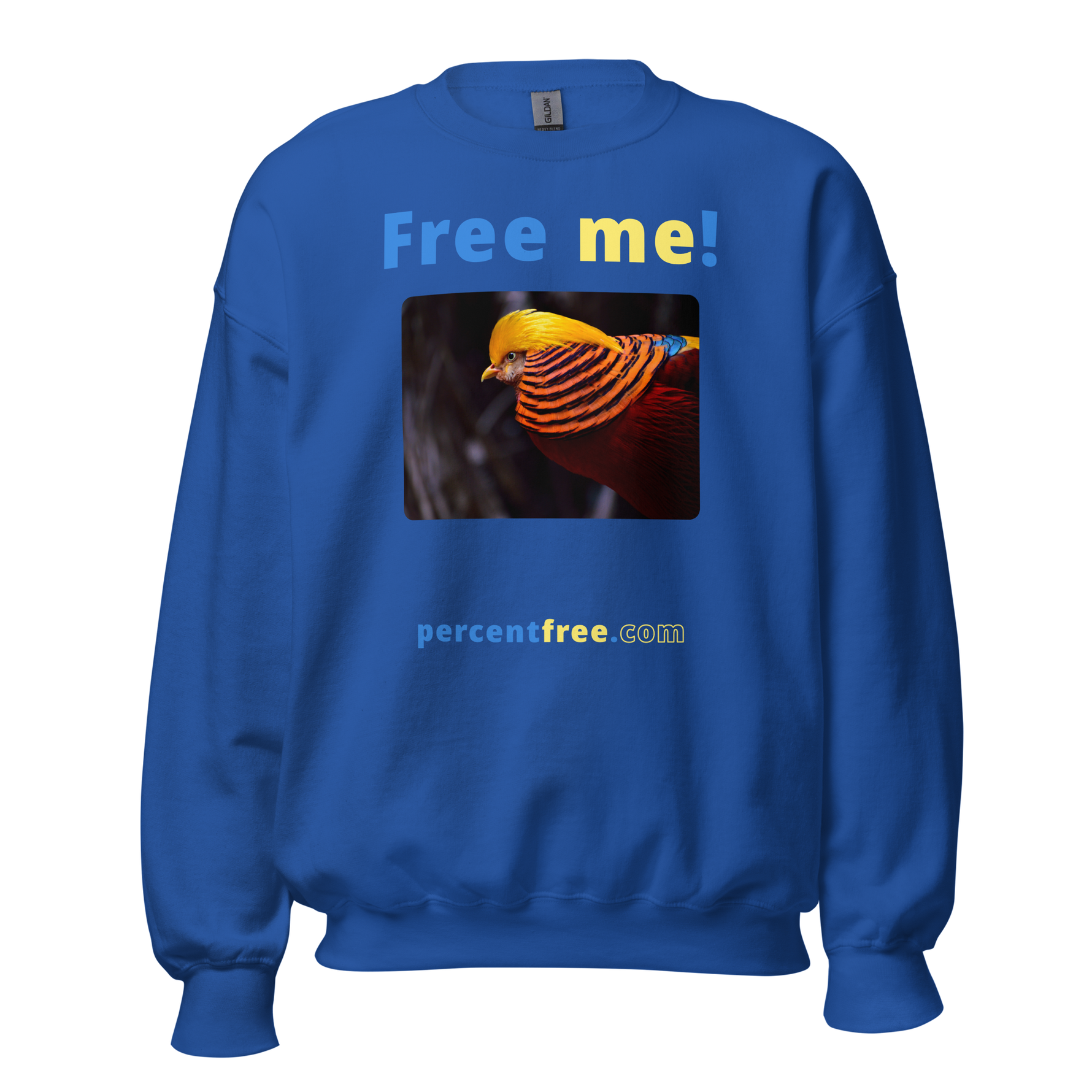 Free me! - golden pheasant - Unisex Freedom Sweatshirt 