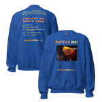 Unisex Front-and-Back Politics Sweatshirt - Politics me! - golden pheasant - 